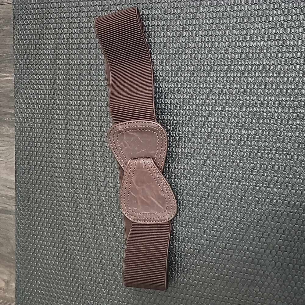 Linea pelle elastic belt, brown